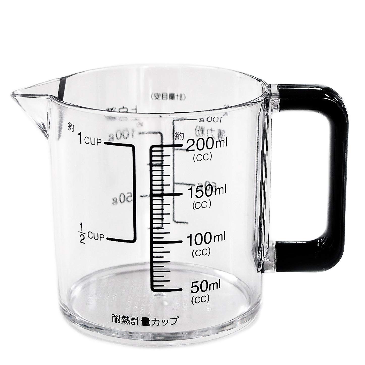 Amazon｜パール金属 BLACKS 食洗機対応耐熱 計量カップ 200ml 【日本製